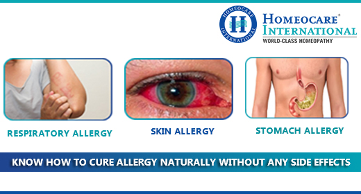 Know how to cure allergy naturally without any side effects at Homeocare International